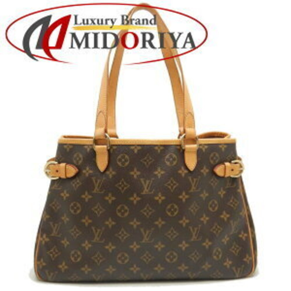 LOUIS VUITTON Monogram Batignolles Horizontal Tote Bag Brown